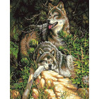  Волки Алмазная мозаика на подрамнике LG050