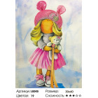 Количество цветов и сложность Кукла Лера Алмазная мозаика на подрамнике LE045