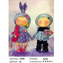 Куклы Аня и Ваня Алмазная мозаика на подрамнике