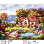 Количество цветов и сложность Сказочный домик Алмазная вышивка мозаика LZG003