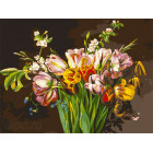  Голландские тюльпаны Раскраска картина по номерам на холсте Белоснежка 261-AS