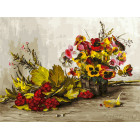  Осень Раскраска картина по номерам на холсте Белоснежка 267-AS