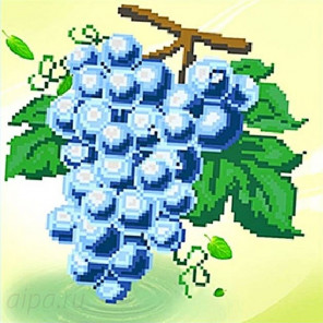  Гроздь винограда Алмазная частичная вышивка (мозаика) K-6036