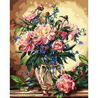  Букет лесных цветов Раскраска картина по номерам на холсте Белоснежка 081-CG