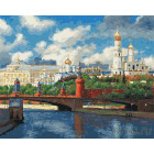  Московский Кремль Раскраска картина по номерам на холсте Белоснежка 074-AB-C