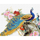  Китайские павлины Раскраска картина по номерам на холсте Белоснежка 110-CG