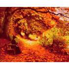  Осенний парк Раскраска картина по номерам на холсте Белоснежка 036-CG