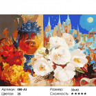 Количество цветов и сложность Тихая ночь Раскраска картина по номерам на холсте Белоснежка 080-AS