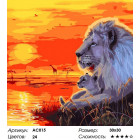 Сложность и количество цветов Занзибар Раскраска - открытка по номерам с декором Color Kit AC015