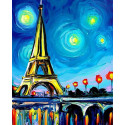 Огни Парижа Алмазная вышивка мозаика Color Kit