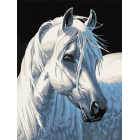 Белая лошадь Раскраска картина по номерам на холсте Белоснежка 230-CE