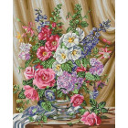  Розы в цвету Раскраска картина по номерам на холсте CG918