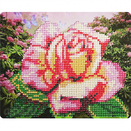  Нежная роза Алмазная вышивка мозаика Color Kit M005