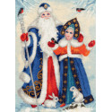 Дед Мороз и Снегурочка Набор для вышивания Золотое Руно