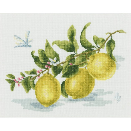  Веточка лимона Набор для вышивания Золотое Руно ФС-006