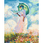  Дама с зонтиком (репродукция Клод Моне) Раскраска картина по номерам Schipper (Германия) 9130759