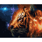  Фэнтези с тигром Раскраска картина по номерам на холсте ZX 20954