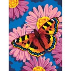 * Бабочка и цветы 91341 Раскраска по номерам Dimensions 