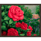 N181 Красная роза Раскраска картина по номерам на холсте