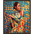 N181 Африканская принцесса Раскраска картина по номерам на холсте