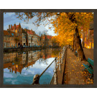 N181 Брюгге осенью Раскраска картина по номерам на холсте