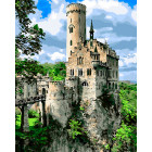  Рыцарский замок в Германии Раскраска картина по номерам на холсте ZX 21085