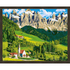 N181 Альпийские луга Раскраска картина по номерам на холсте