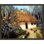 N181 Украинский дворик Раскраска картина по номерам на холсте