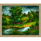 N118 Буря в лесу Раскраска картина по номерам на холсте