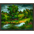 N181 Буря в лесу Раскраска картина по номерам на холсте