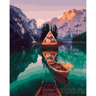  Шале в диких Альпах Раскраска картина по номерам на холсте ZX 20919