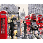  Улочки Лондона Раскраска картина по номерам на холсте ZX 20123