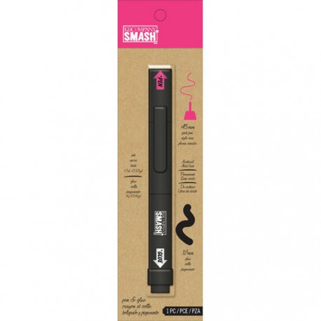 Розовая Ручка клей Smash ( Смэш ) для скрапбукинга K&Company