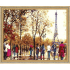 N118 Сентябрь в Париже Раскраска картина по номерам на холсте