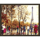 N181 Сентябрь в Париже Раскраска картина по номерам на холсте