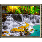 N143 Тайский водопад Раскраска картина по номерам на холсте
