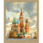 N118 Купола Москвы Раскраска картина по номерам на холсте