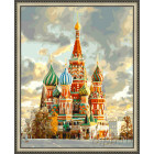 N143 Купола Москвы Раскраска картина по номерам на холсте