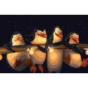 Пингвины Раскраска картина по номерам на холсте