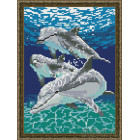  Морские друзья Алмазная вышивка мозаика на подрамнике  EQ10130