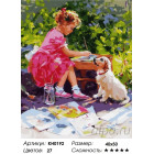 Количество цветов и сложность Маленькая художница Раскраска картина по номерам на холсте KH0192