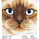 Сиамская кошка Раскраска картина по номерам на холсте