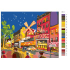 Раскладка Огни ночных улиц Раскраска картина по номерам на холсте FR13