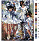 Раскладка Юные балерины Раскраска картина по номерам на холсте LA48