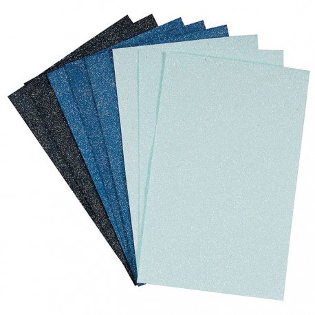 Burleigh Blue Набор бумаги с глиттером для скрапбукинга, кардмейкинга Docrafts