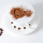  Сердце со стрелой Трафарет для кофе и десертов Т033