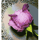  Сиреневая роза Алмазная вышивка мозаика 7034