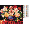 Схема Пламенные розы Алмазная вышивка мозаика DI-Z025