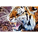 Фрактальный тигр Алмазная вышивка мозаика