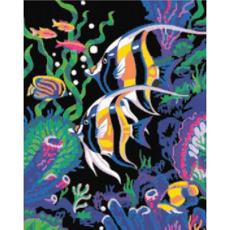  Тропические рыбки Алмазная вышивка мозаика DI-E080